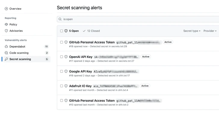 GitHub's Secret Scanning Feature Now Covers AWS, Microsoft, Google, and Slack