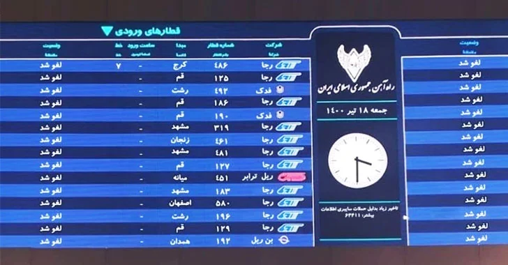 A New Wiper Malware Was Behind Recent Cyberattack On Iranian Train System